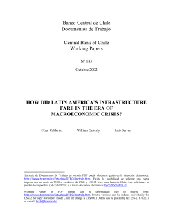 how did latin america`s infrastructure fare in the era of