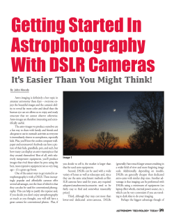 Getting Started In Astrophotography With DSLR Cameras