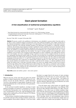 Giant planet formation