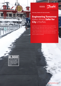 Engineering Tomorrow Makes Winter Safer for City of Buffalo