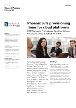 HPE Software Services | IT Case study | Phoenix | HPE