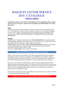 our 2016 Stamp Catalogue C