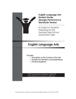 GHSGT English Language Arts Student Guide