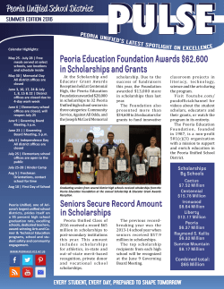 Summer 2016 - Peoria Unified School District