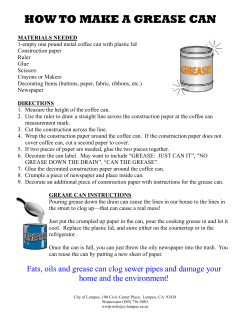 How to make a grease can