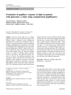 Evaluation of pupillary response to light in patients