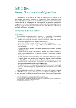 House of Representatives practice