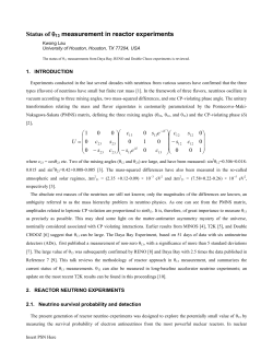 Status of theta13 measurement in reactor experiments