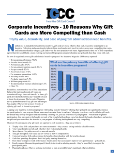 10 Reasons Why Gift Cards are More Compelling than Cash