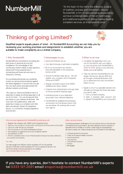 Thinking of going Limited?