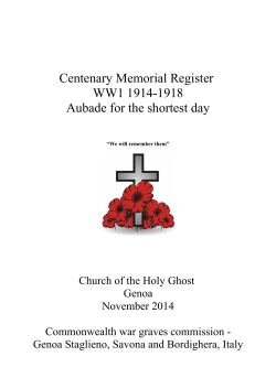 Bordighera, Savona and Genoa Staglieno war graves