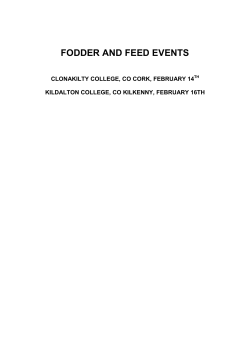 fodder and feed events