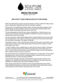 MEDIA RELEASE - Sculpture at Scenic World