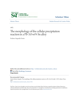 The morphology of the cellular precipitation reaction in a Pb