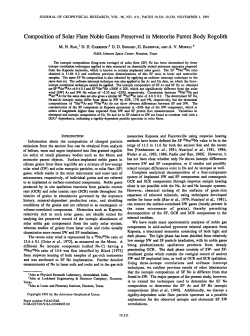 Composition of solar flare noble gases preserved in meteorite