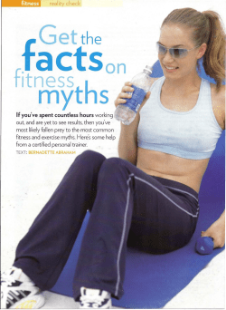 Get the Facts on Fitness Myths