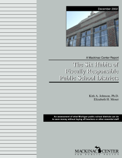 The Six Habits of Fiscally Responsible Public