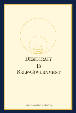 Democracy Is Self-Government