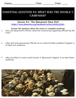 essential question #5: what was the double v campaign?