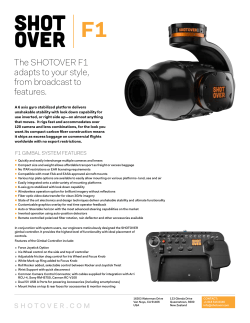 F1 GIMBAL SYSTEM FEATURES