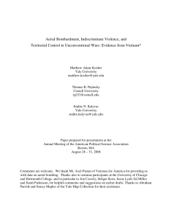 Aerial Bombardment, Indiscriminate Violence