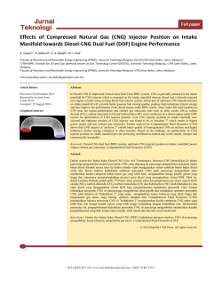 Template for for the Jurnal Teknologi