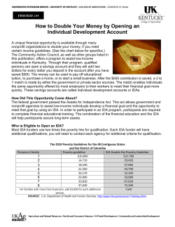How to Double Your Money by Opening an Individual Development