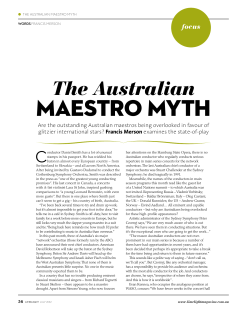 maestro myth - The Metropolitan Orchestra