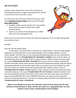 Life of an Atom Assignment