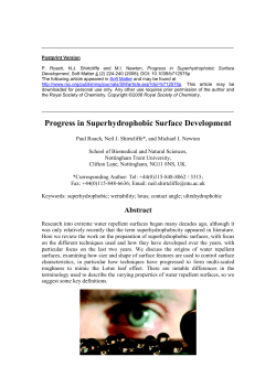 Postprint Newton Soft Matter Review vol p224 2008