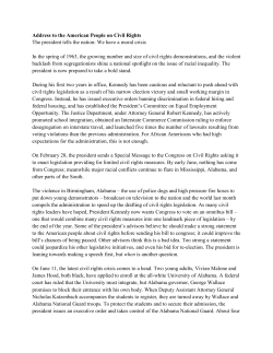 Address to the American People on Civil Rights