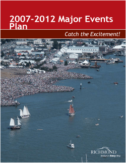 2007-2012 Major Events Plan