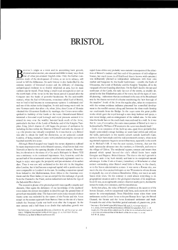 Bristol 1: From its origins to the Norman Town