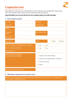 Z Application form