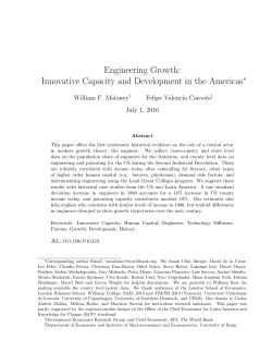 Engineers, Innovative Capacity and Development in the