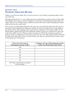 Lesson 14 Activities - Learning, Earning, and Investing