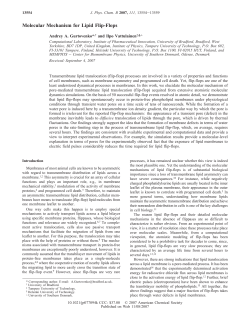 Molecular Mechanism for Lipid Flip-Flops