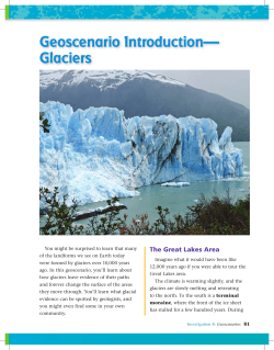 Geoscenario Introduction&mdash; Glaciers