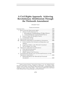 A Civil Rights Approach: Achieving