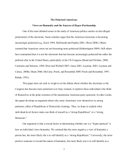 The Polarized American: Views on Humanity and the Sources of