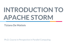 INTRODUCTION TO APACHE STORM