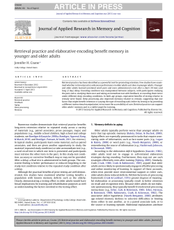Retrieval practice and elaborative encoding benefit memory in