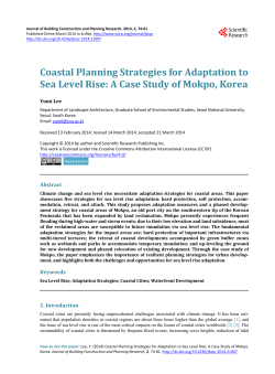 Coastal Planning Strategies for Adaptation to Sea Level Rise: A