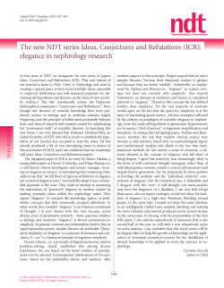 The new NDT series Ideas, Conjectures and