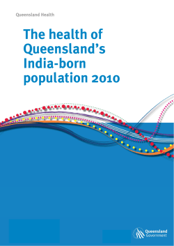 The health of Queensland`s India