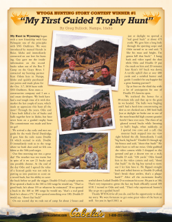My First Guided Trophy Hunt - WYOGA, Wyoming Outfitters and