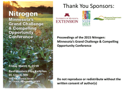 In-Season Nitrogen Applications - University of Minnesota Extension