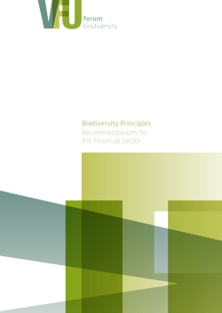 Biodiversity Principles