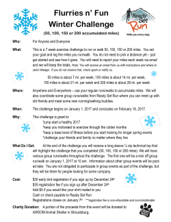 Flurries n` Fun Winter Challenge