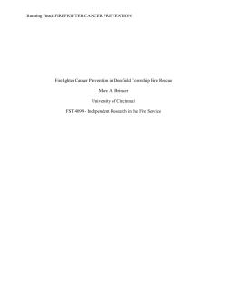 Firefighter Cancer Prevention in Deerfield Township Fire